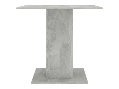 Mesa de comedor madera contrachapada gris hormigón 80x80x75 cm