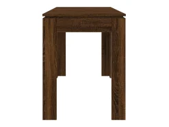 Mesa de comedor madera de ingeniería marrón roble 120x60x76 cm ES536354