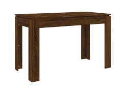 Mesa de comedor madera de ingeniería marrón roble 120x60x76 cm ES536354