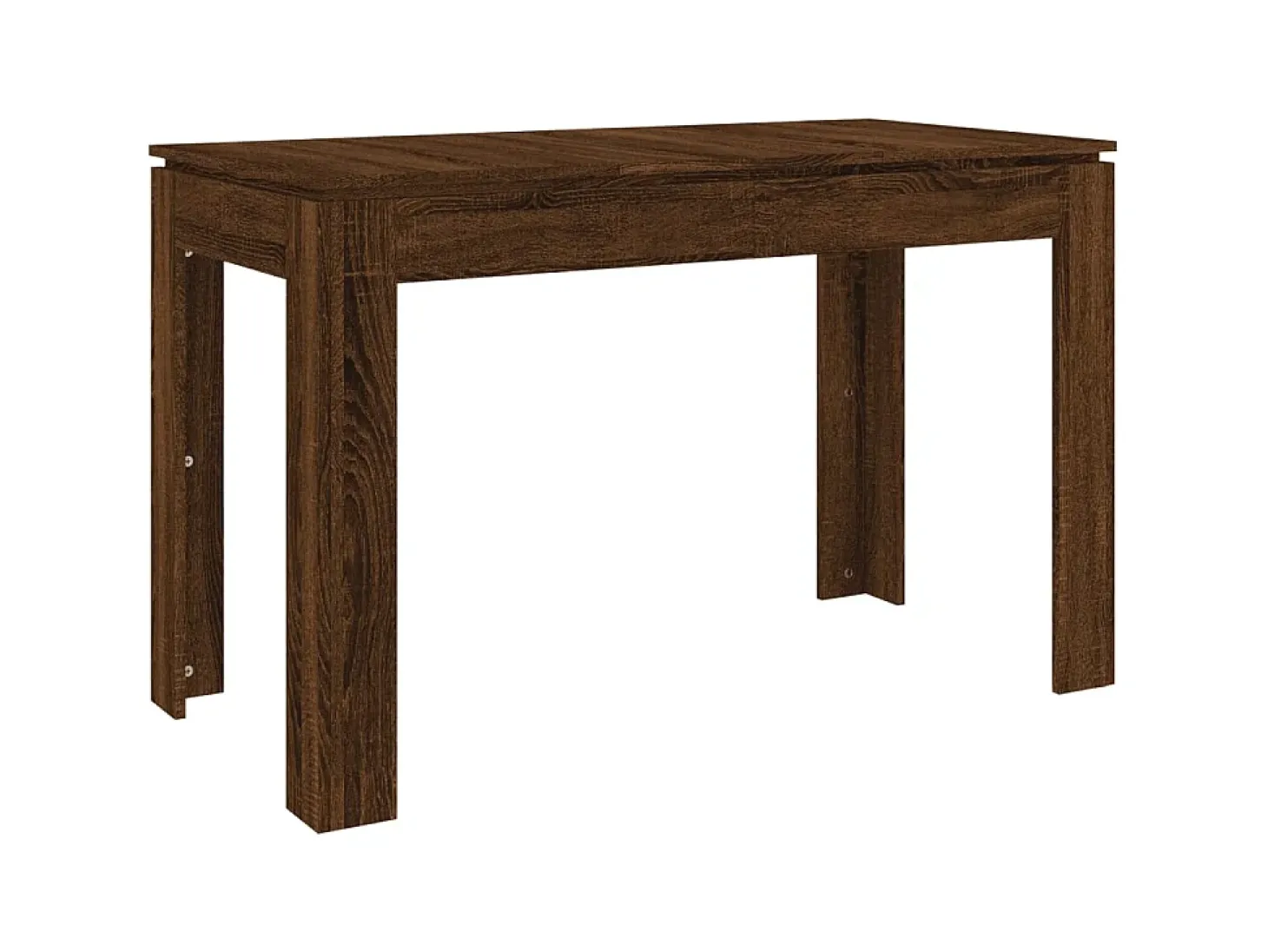 Mesa de comedor madera de ingeniería marrón roble 120x60x76 cm ES536354