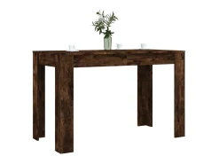 Mesa de comedor madera de ingeniería roble ahumado 120x60x76 cm ES508404
