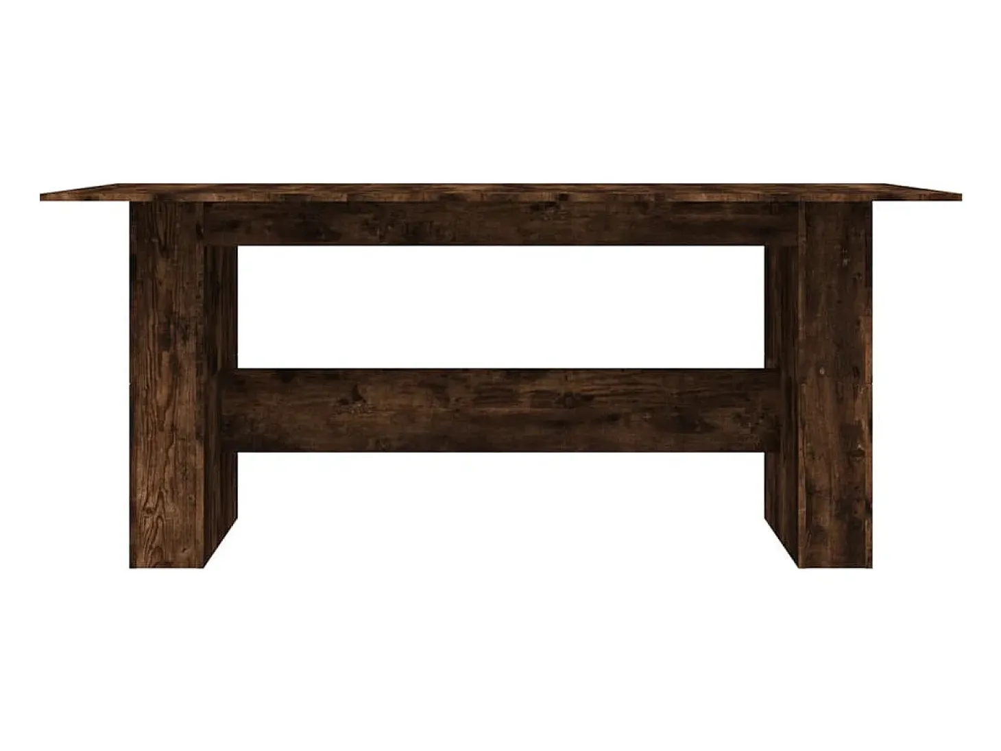 Mesa de comedor madera de ingeniería roble ahumado 180x90x76 cm