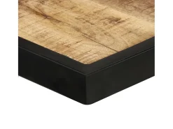 Mesa de comedor madera de mango rugosa 160 cm ES199789