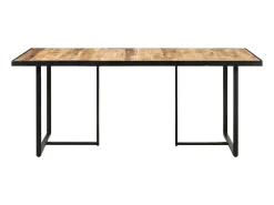 Mesa de comedor madera de mango rugosa 160 cm ES199789