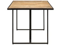 Mesa de comedor madera de mango rugosa 160 cm ES199789