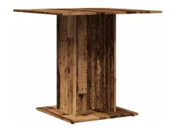 Mesa de comedor madera de ingeniería envejecida 80x80x75 cm