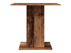 Mesa de comedor madera de ingeniería envejecida 80x80x75 cm
