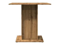 Mesa de comedor madera de ingeniería roble artisan 80x80x75 cm