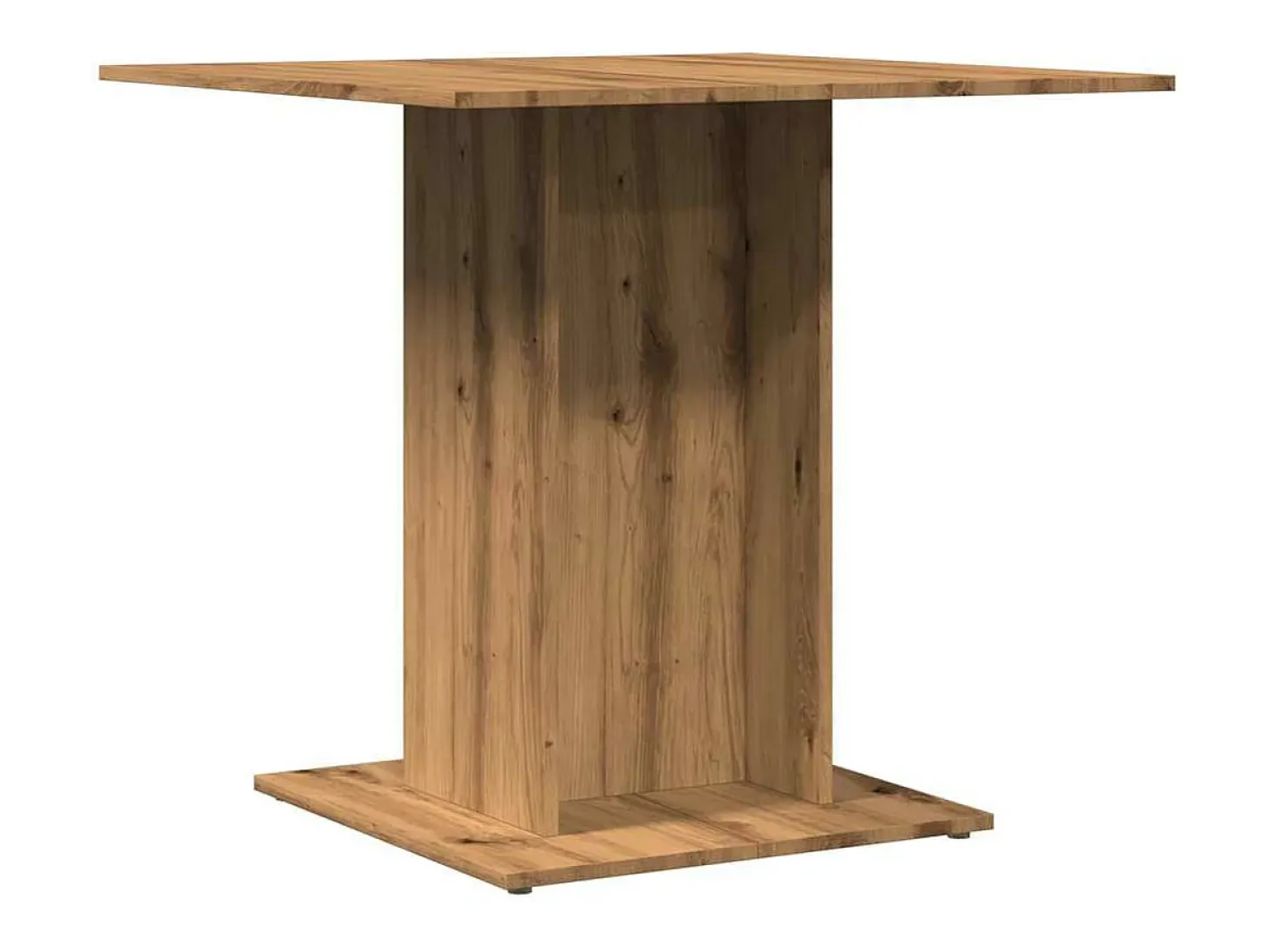 Mesa de comedor madera de ingeniería roble artisan 80x80x75 cm