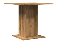Mesa de comedor madera de ingeniería roble artisan 80x80x75 cm