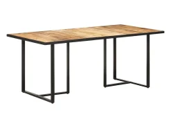 Mesa de comedor madera de mango rugosa 180 cm