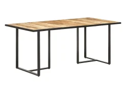 Mesa de comedor madera de mango rugosa 180 cm