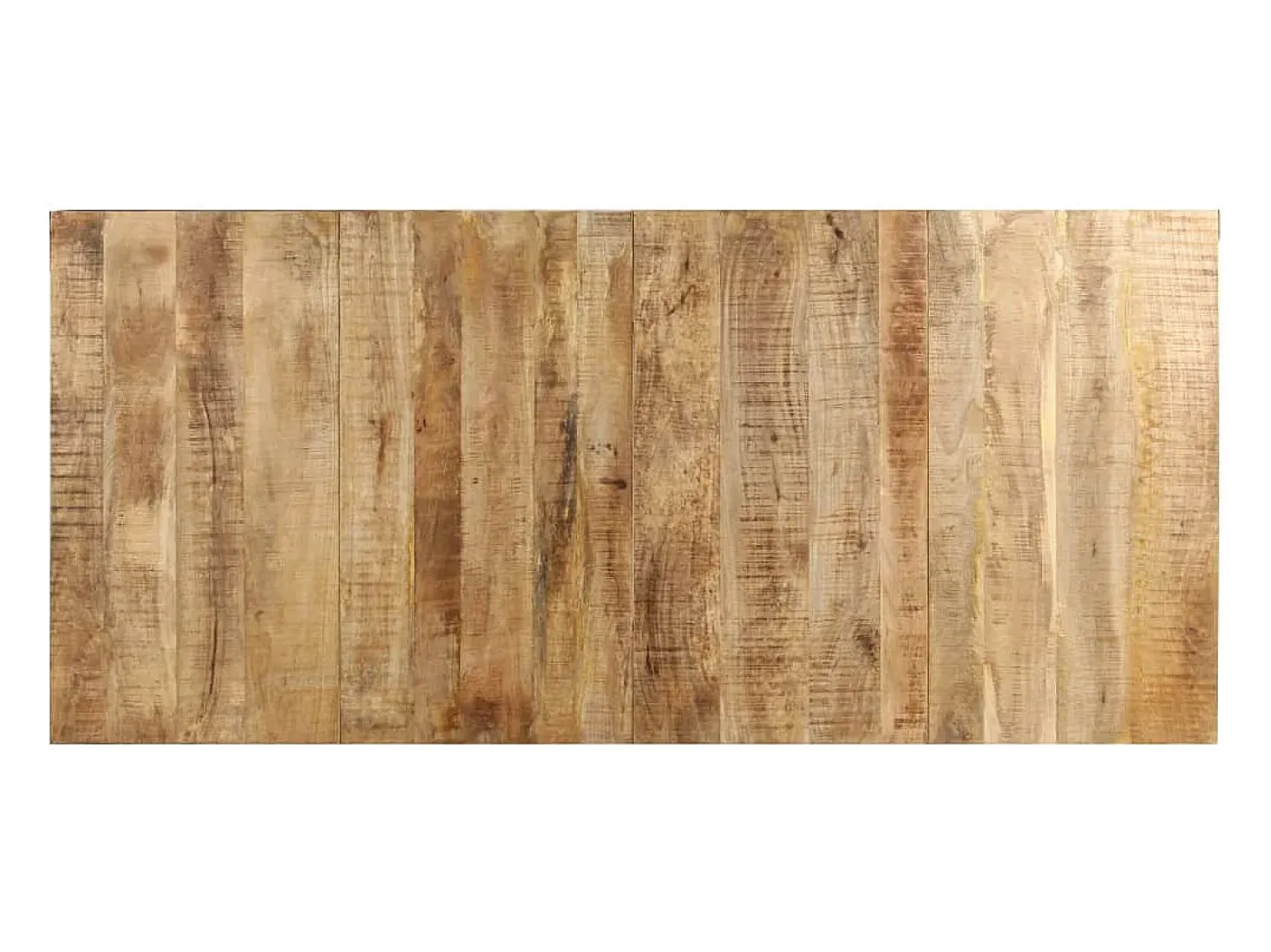 Mesa de comedor madera de mango rugosa 220x100x76 cm