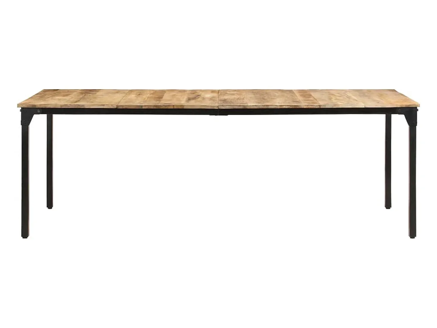 Mesa de comedor madera de mango rugosa 220x100x76 cm