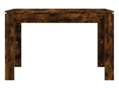 Mesa de comedor madera de ingeniería roble ahumado 120x60x76 cm ES769369
