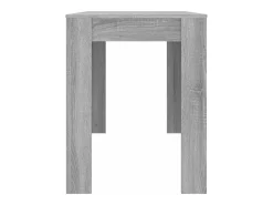 Mesa de comedor madera de ingeniería Sonoma gris 120x60x76 cm