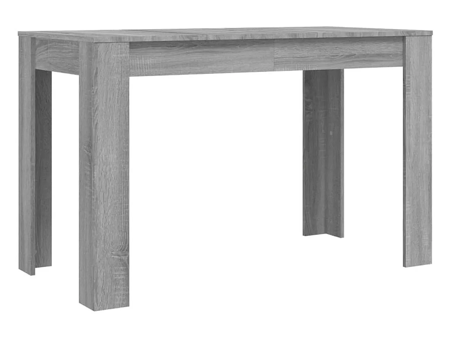 Mesa de comedor madera de ingeniería Sonoma gris 120x60x76 cm