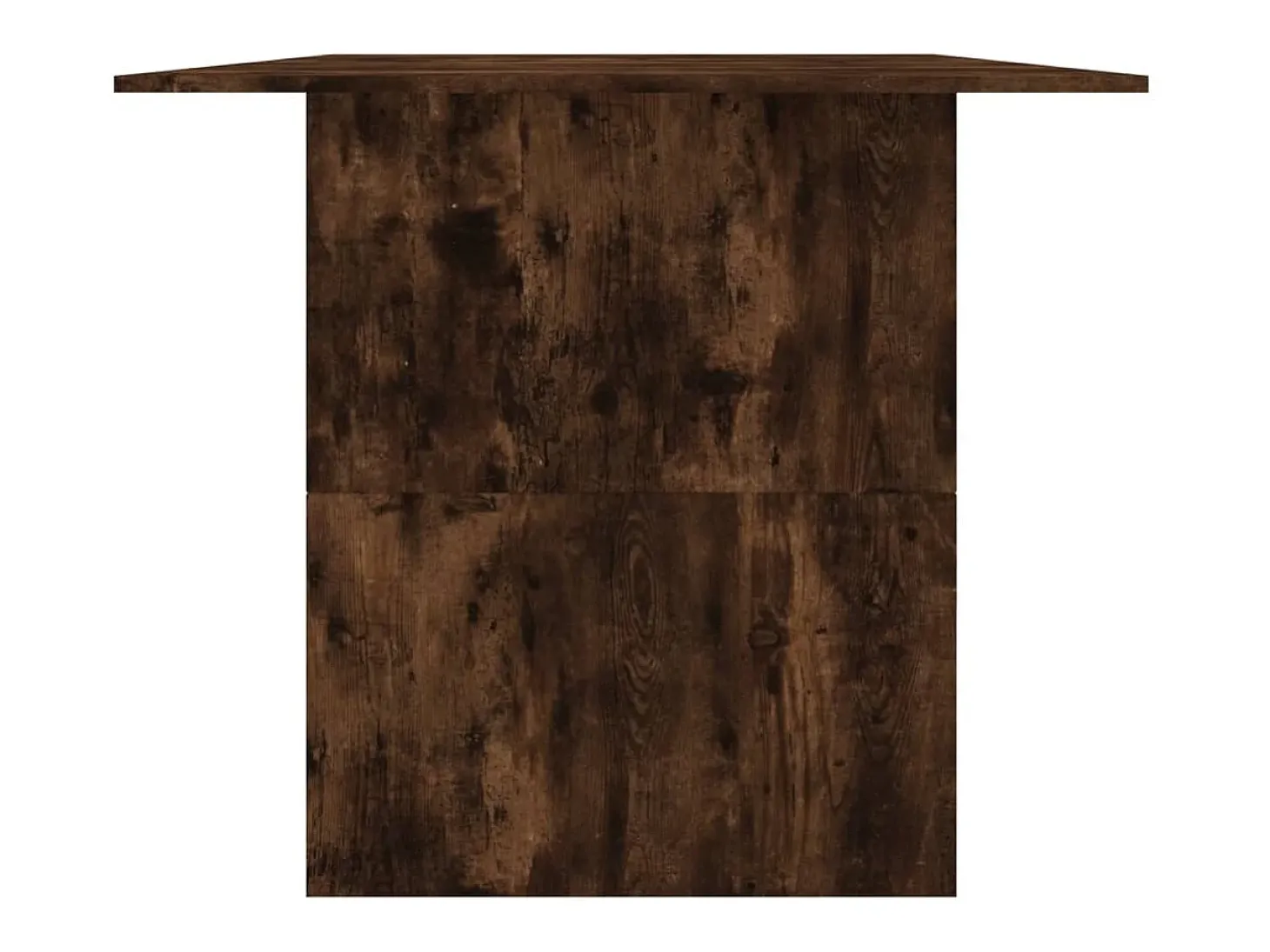 Mesa de comedor madera de ingeniería roble ahumado 180x90x76 cm