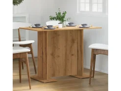 Mesa de comedor madera ingeniería roble artisan 110x60x75 cm