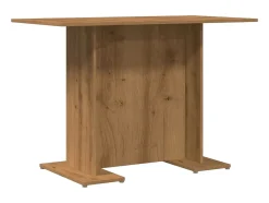 Mesa de comedor madera ingeniería roble artisan 110x60x75 cm