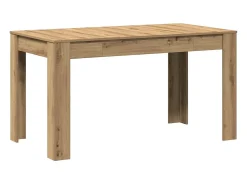 Mesa de comedor madera ingeniería roble artisan 140x74,5x76 cm
