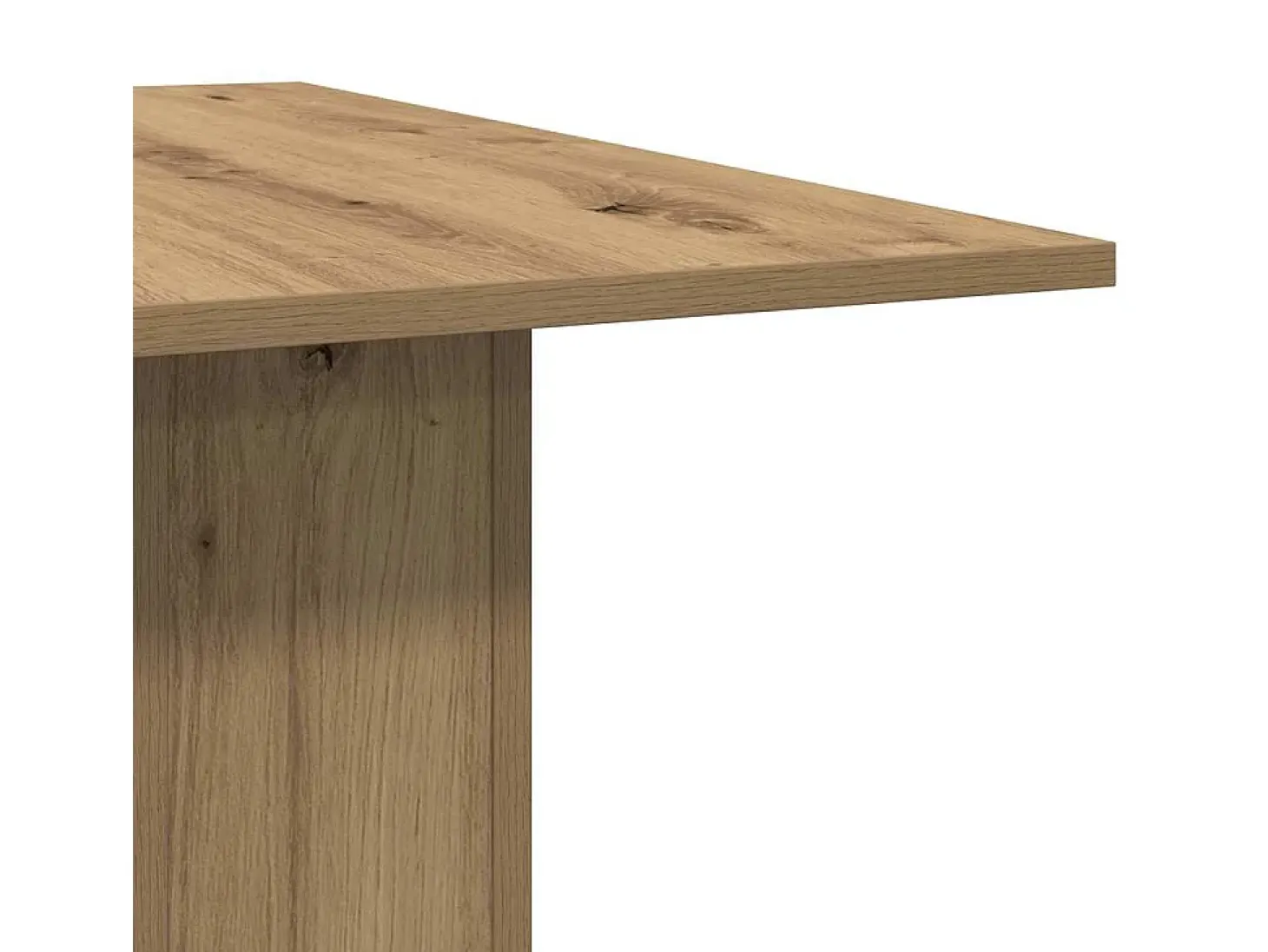 Mesa de comedor madera ingeniería roble artisan 180x90x76 cm