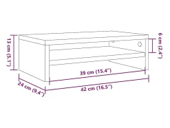 Mesa de comedor madera ingeniería roble artisan 180x90x76 cm