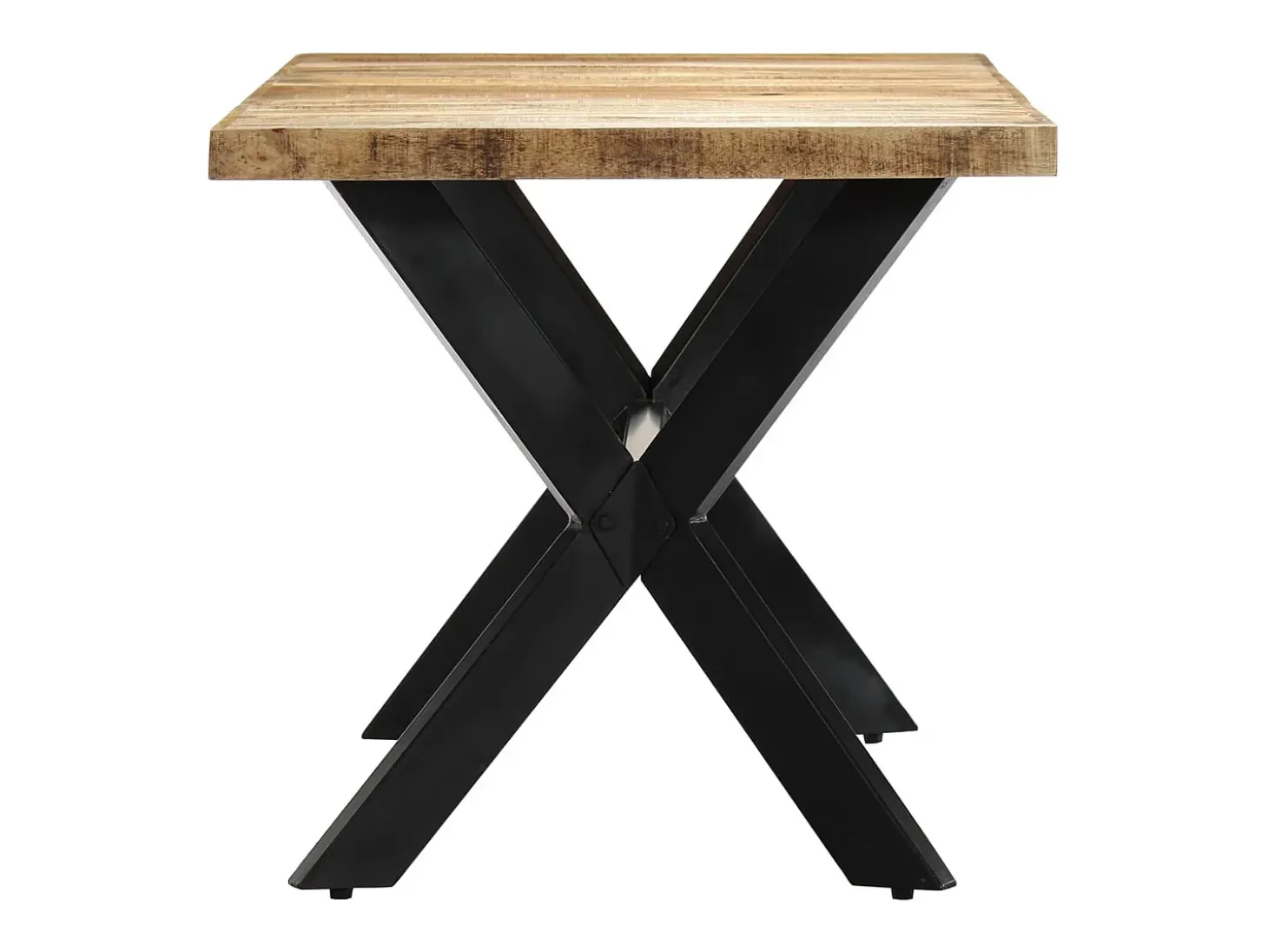 Mesa de comedor madera maciza de mango rugosa 140x70x75 cm ES547934