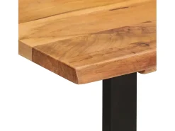Mesa de comedor madera maciza de acacia 110x50x76 cm