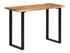 Mesa de comedor madera maciza de acacia 110x50x76 cm