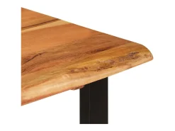 Mesa de comedor madera maciza de acacia 110x50x76 cm