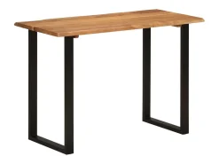 Mesa de comedor madera maciza de acacia 110x50x76 cm