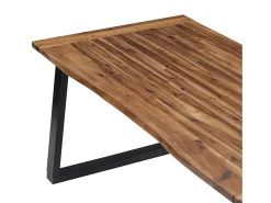 Mesa de comedor madera maciza de acacia 180x90 cm ES393589