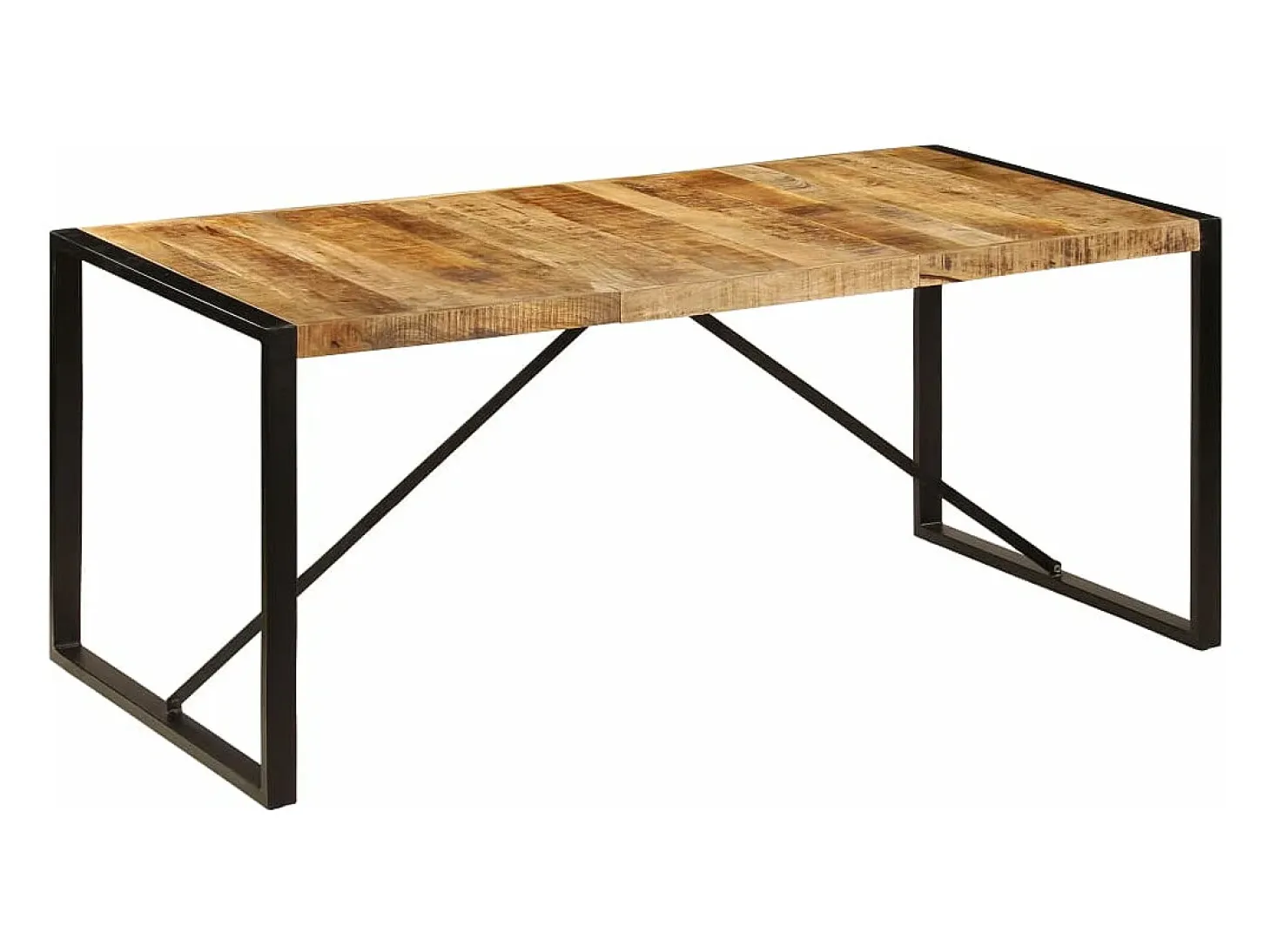 Mesa de comedor madera maciza de mango 180x90x75 cm