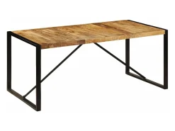Mesa de comedor madera maciza de mango 180x90x75 cm