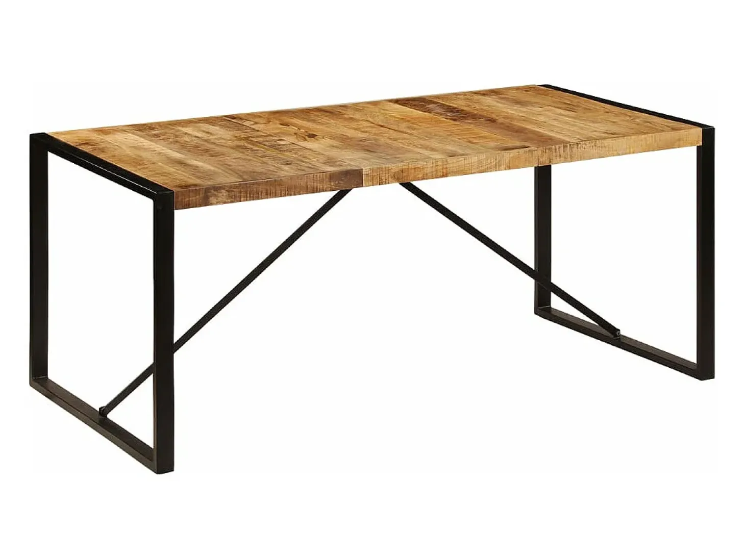 Mesa de comedor madera maciza de mango 180x90x75 cm