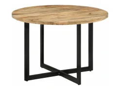 Mesa de comedor madera maciza de mango 110x75 cm
