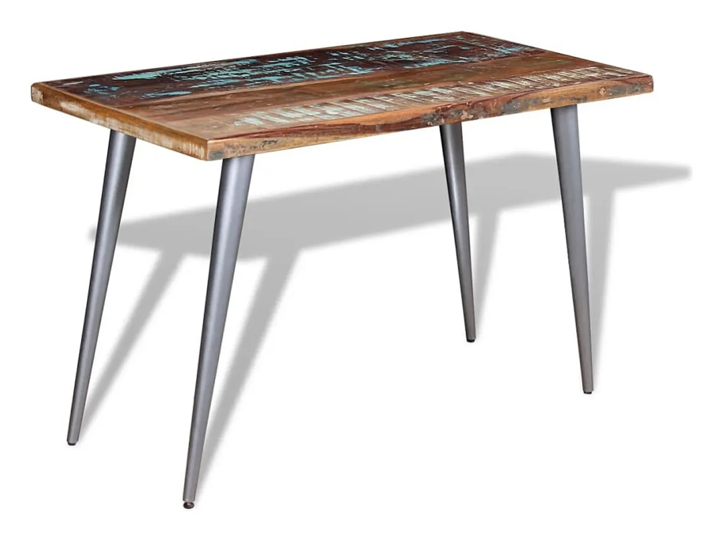 Mesa de comedor madera maciza reciclada 120x60x76 cm