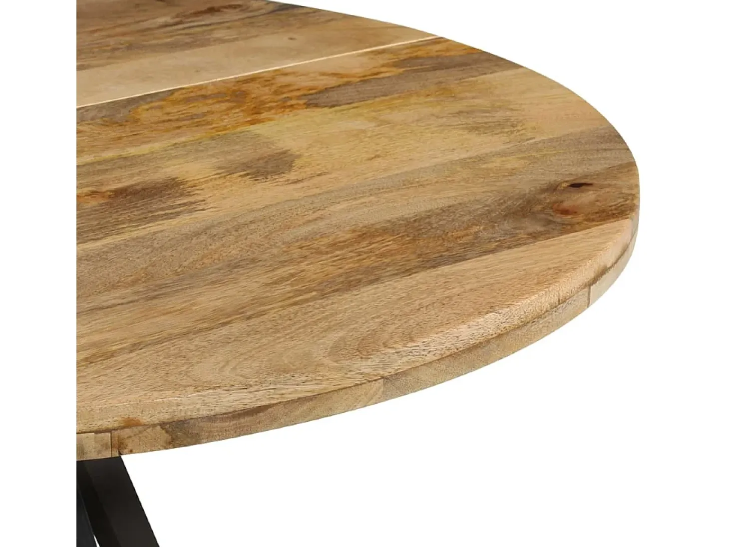 Mesa de comedor madera maciza de mango 110x75 cm ES566345