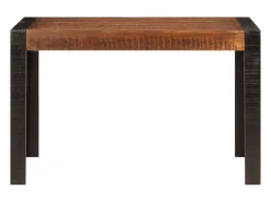 Mesa de comedor madera maciza de mango marrón miel 120x60x76 cm