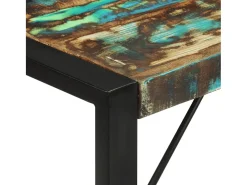 Mesa de comedor madera maciza reciclada 120x55x76 cm