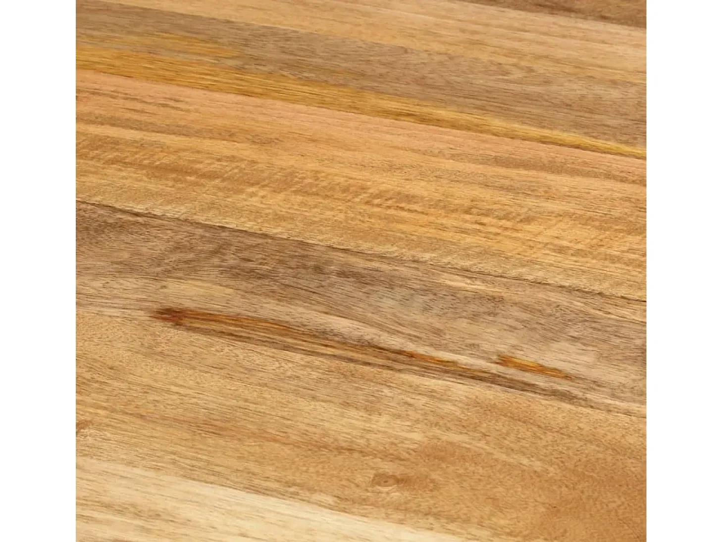 Mesa de comedor madera maciza de mango y acero 110x78 cm