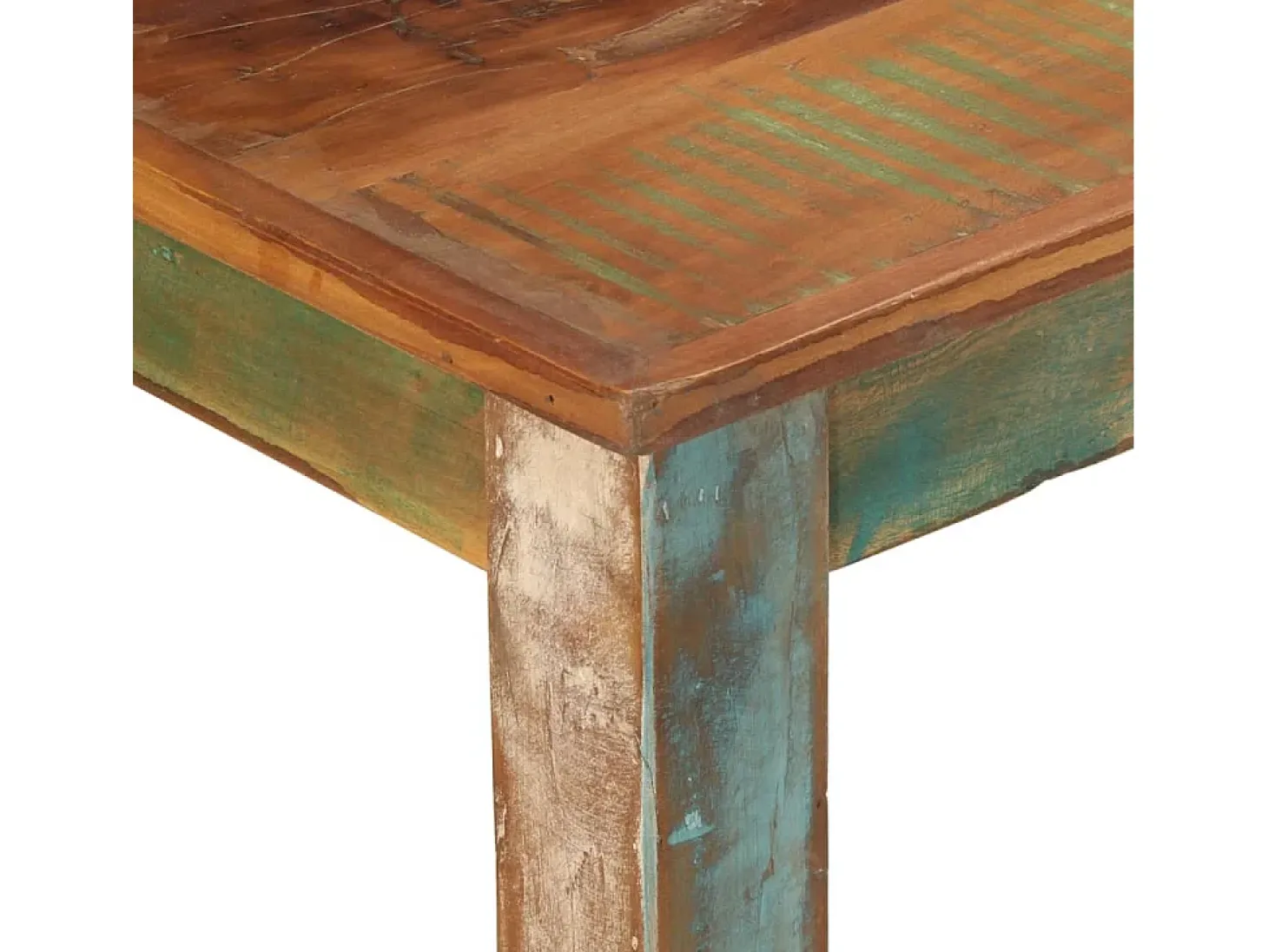 Mesa de comedor madera maciza reciclada 110x55x76 cm