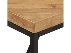 Mesa de comedor madera maciza de acacia y mango 120x60x76 cm