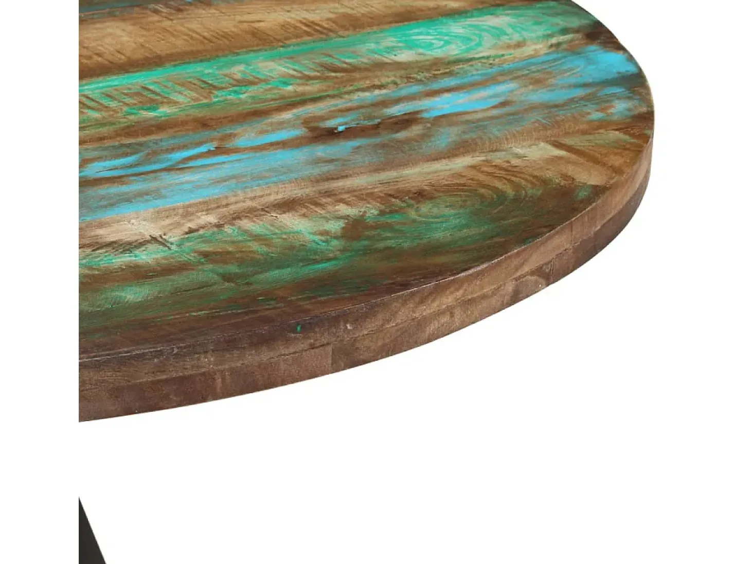 Mesa de comedor madera maciza reciclada 110x75 cm