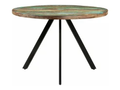 Mesa de comedor madera maciza reciclada 110x75 cm