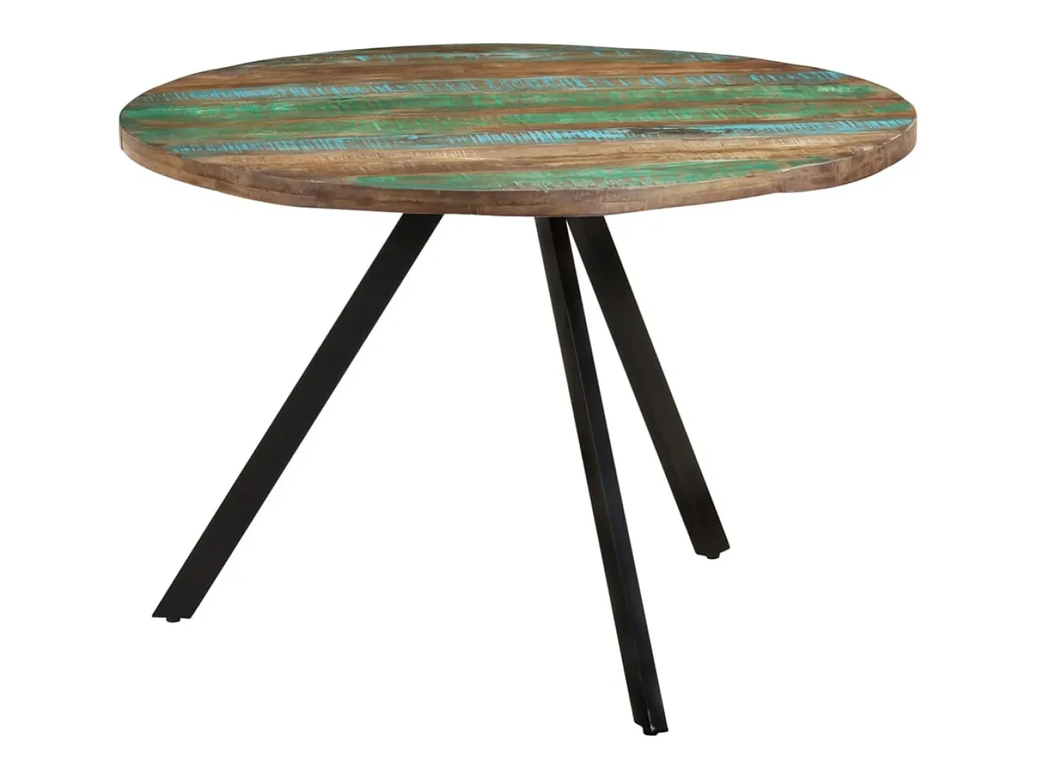 Mesa de comedor madera maciza reciclada 110x75 cm