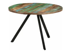 Mesa de comedor madera maciza reciclada 110x75 cm