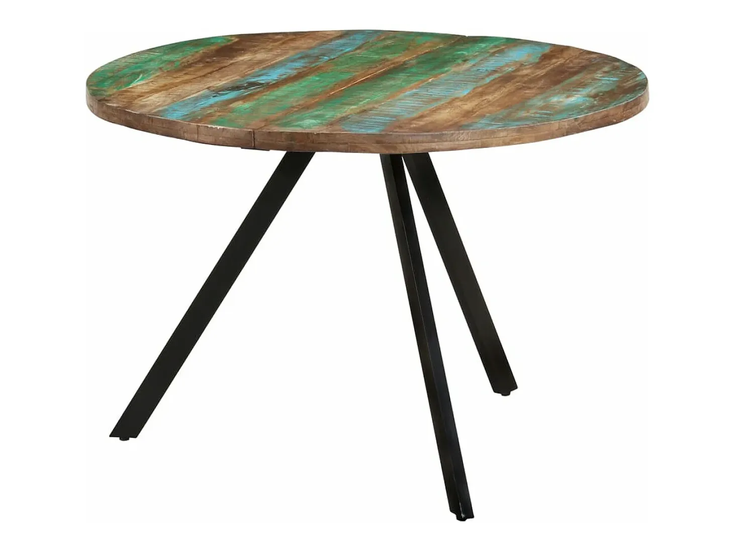 Mesa de comedor madera maciza reciclada 110x75 cm