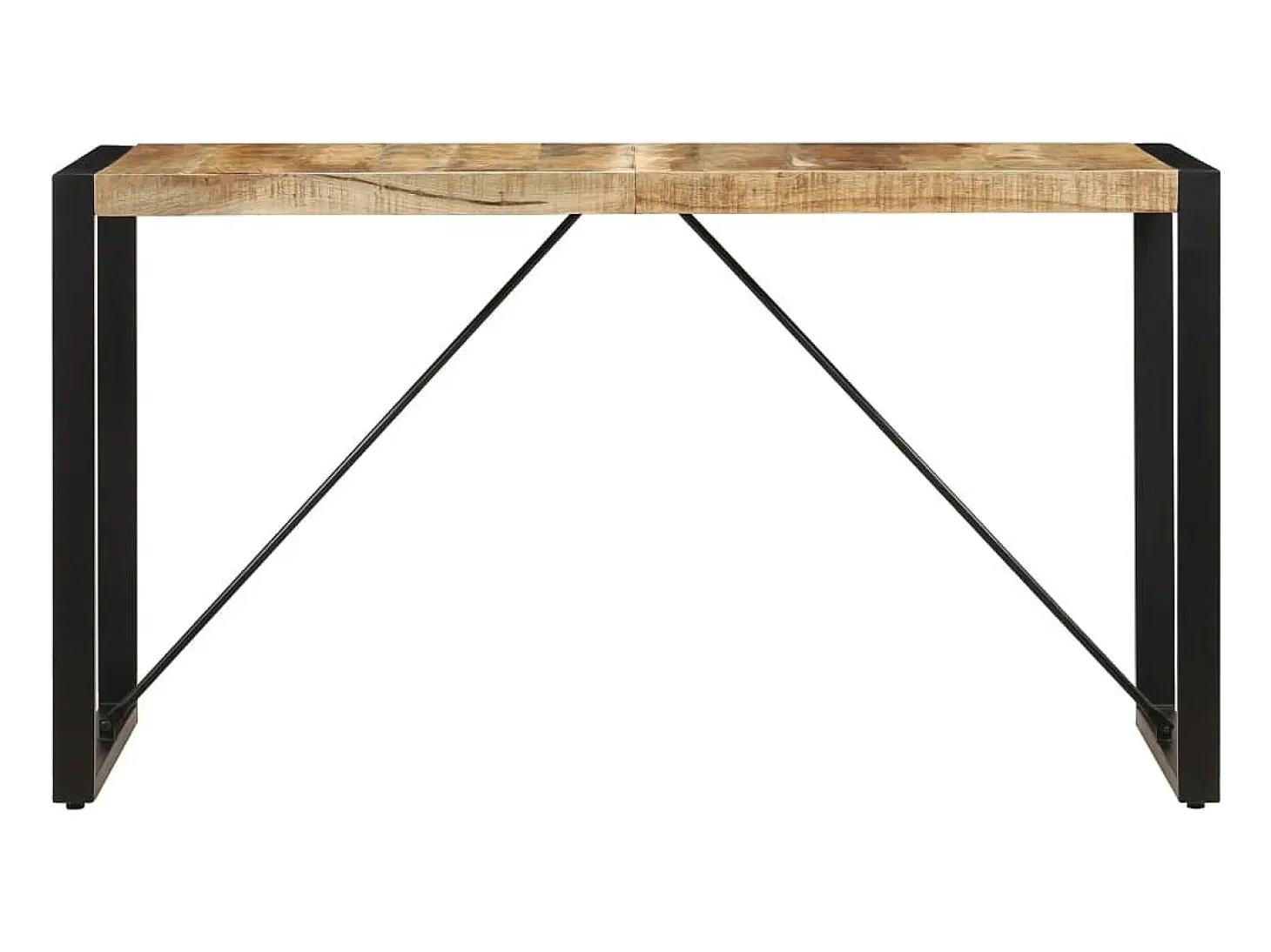 Mesa de comedor madera maciza de mango 140x70x75 cm